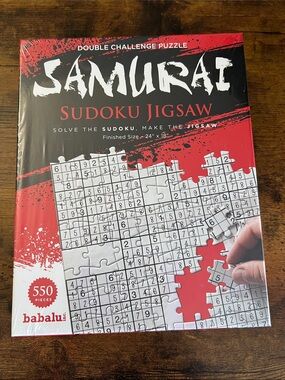 New Sealed Samurai Sudoku Jigsaw Puzzle 550 pieces